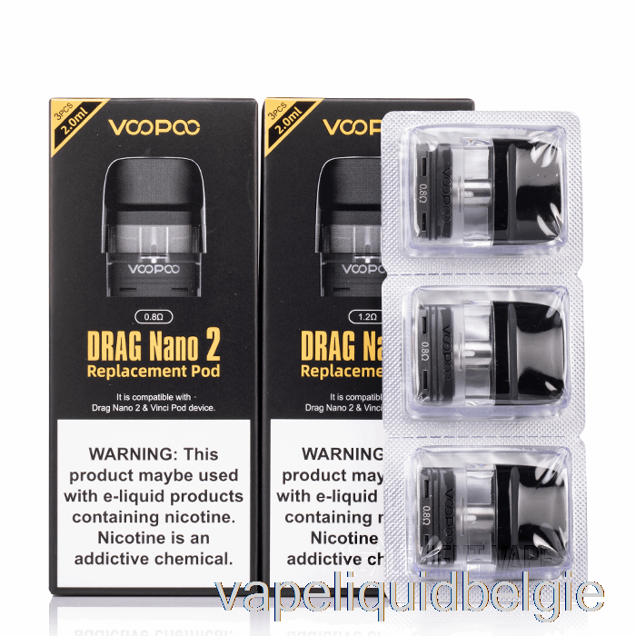 Vape België Voopoo Drag Nano 2 Vervangende Pods 0.8ohm Drag Nano-cartridge